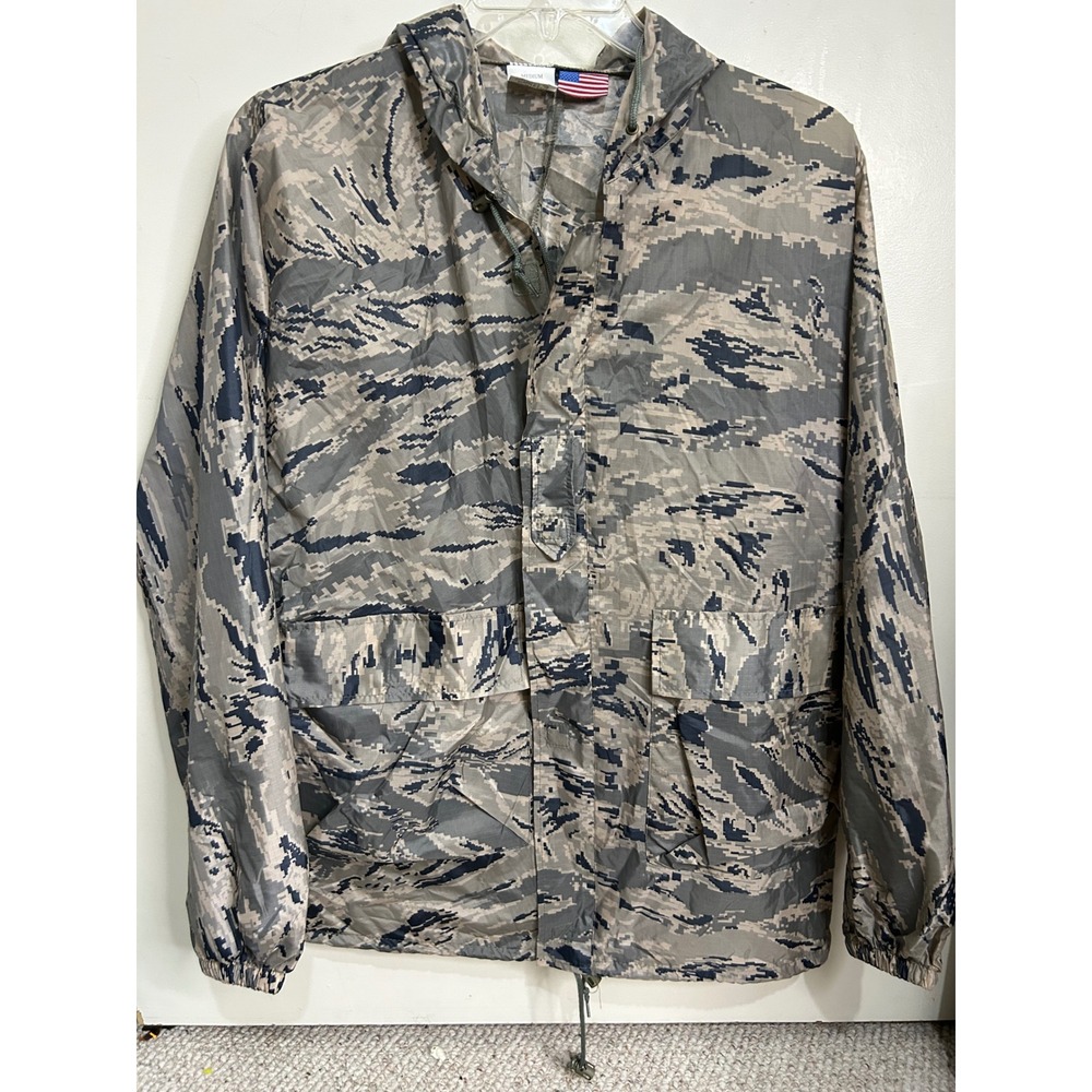 US Air Force ABU Digital Tiger Stripe Lightweight Rain Suit‎ Medium